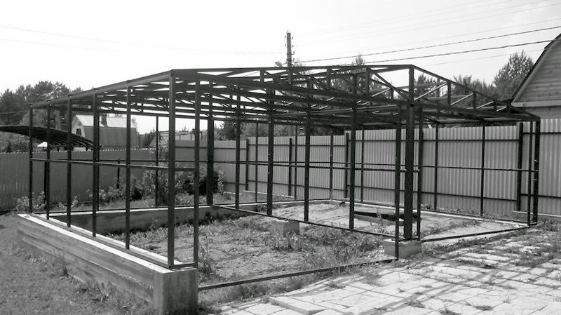 Каркас гаража